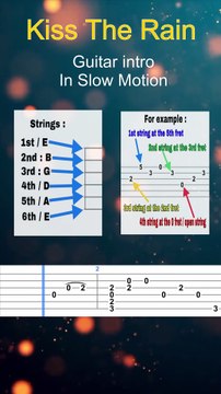 Kiss The Rain Fingerstyle with guitar tab