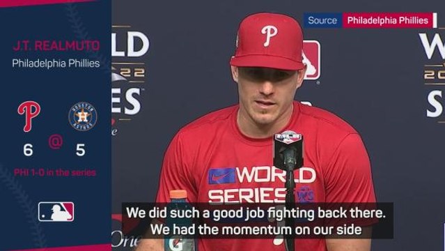 Phillies catcher Realmuto 'emotional' about game-winning home run
