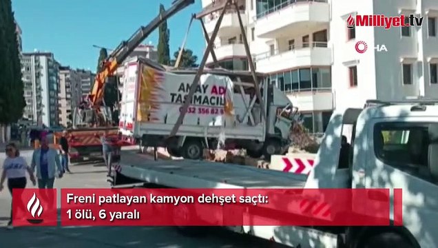 Freni patlayan kamyon dehşet saçtı: 1 ölü, 6 yaralı