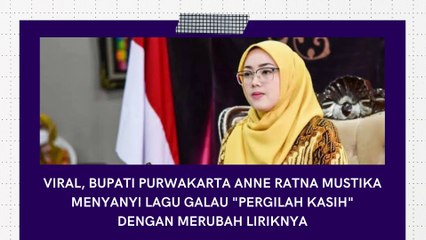Viral Bupati Purwakarta Anne Ratna Merubah Lirik Lagu Saat Menyanyi