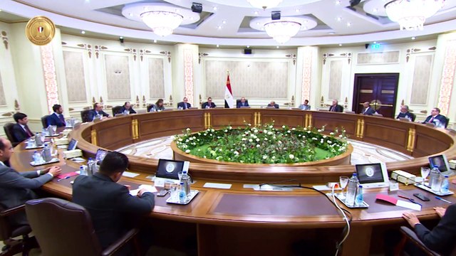 الرئيس السيسى يجتمع برابطة رجال الأعمال القطريين