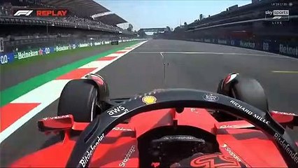 2022 Mexico Gp FP1 Sainz Amazing Radio Moment De Vries Débris