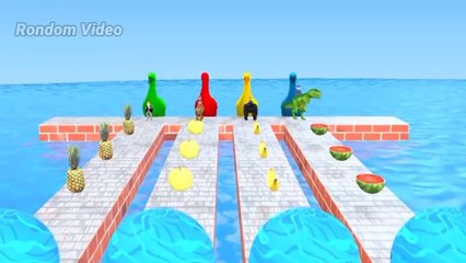 game play 3D choose the right crossing fountain animals funny cartoon duck | part 1