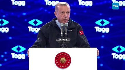 Скачать видео: TOGG Gemlik Kampüsü açılış töreninde konuşan Erdoğan’dan Mustafa Koç’a gönderme