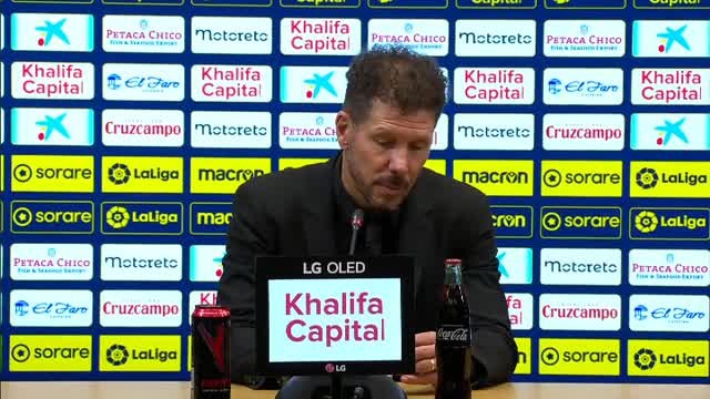 Simeone: Parece que todo va a terminar mañana pero queda mucha Liga y entrar en la Europa League