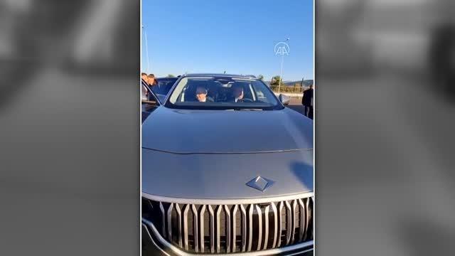 TBMM Başkanı Şentop ve MHP Genel Başkanı Bahçeli, Togg'un test sürüşünü yaptı (2)