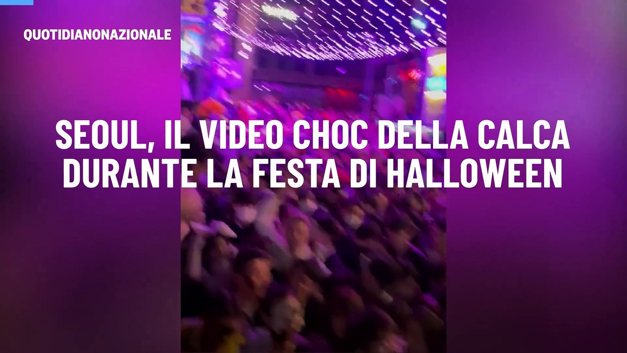 Seoul, il video choc della calca durante la festa di Halloween