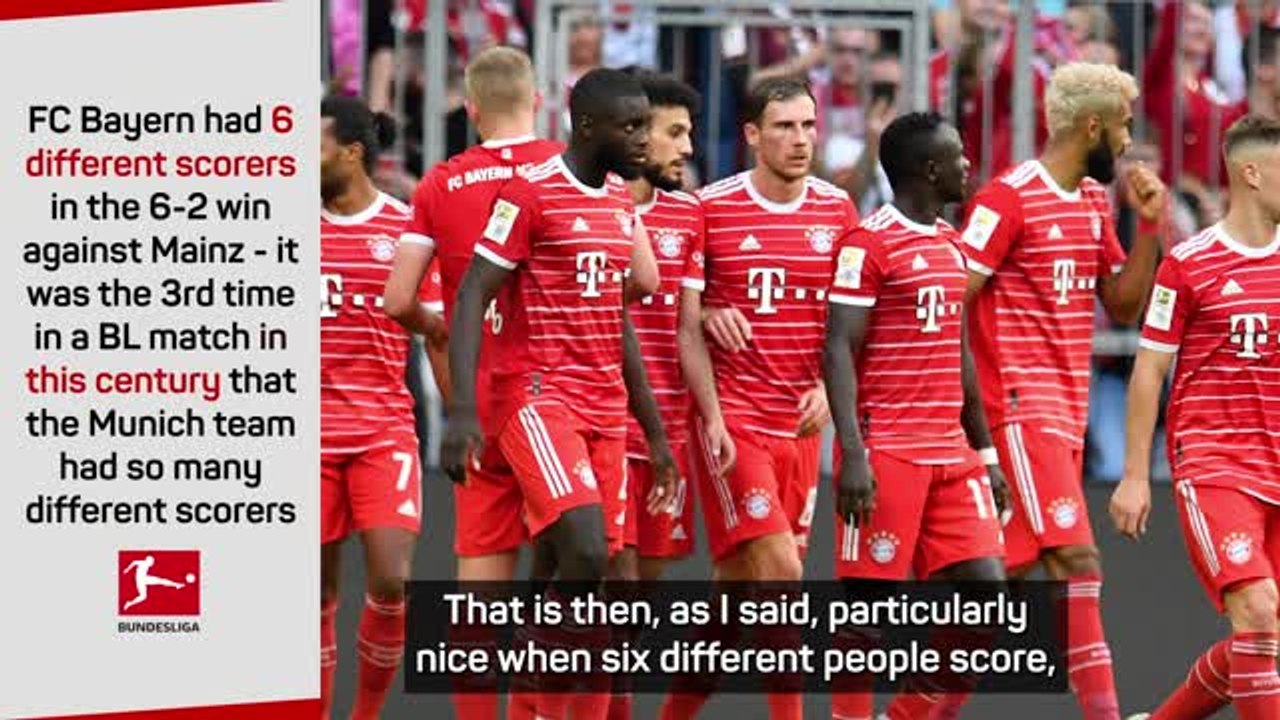 Nagelsmann praises Bayern's six goalscorers in Mainz thumping