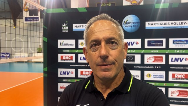 Interview maritima: Christophe Charroux après la défaite de Martigues Volley face à Mende
