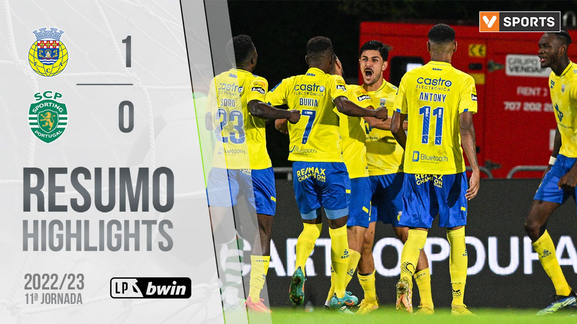 Highlights: FC Arouca 1-0 Sporting (Liga 22/23 #11) - Vídeo Dailymotion