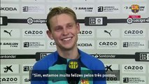 Las declaraciones de Frenkie de Jong después del Valencia-Barça / FCB
