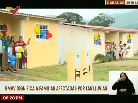 Familias afectadas por fuertes lluvias han sido favorecidas por la GMVV con viviendas dignas