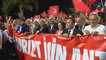 Antalya'da binlerce kişi fener alayında yürüdü