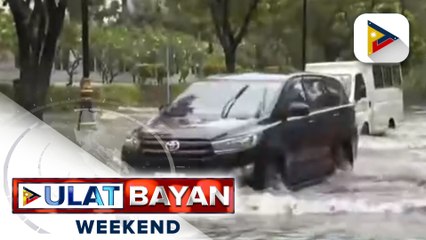 Ilang kalsada sa Maynila, binaha; LGU, nagkasa ng libreng sakay para sa mga stranded sa daan