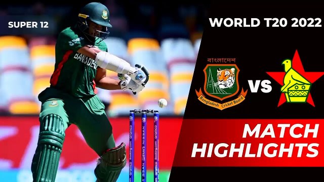 Bangladesh vs Zimbabwe Highlights | Icc T20 World Cup 2022 | Ban vs Zim