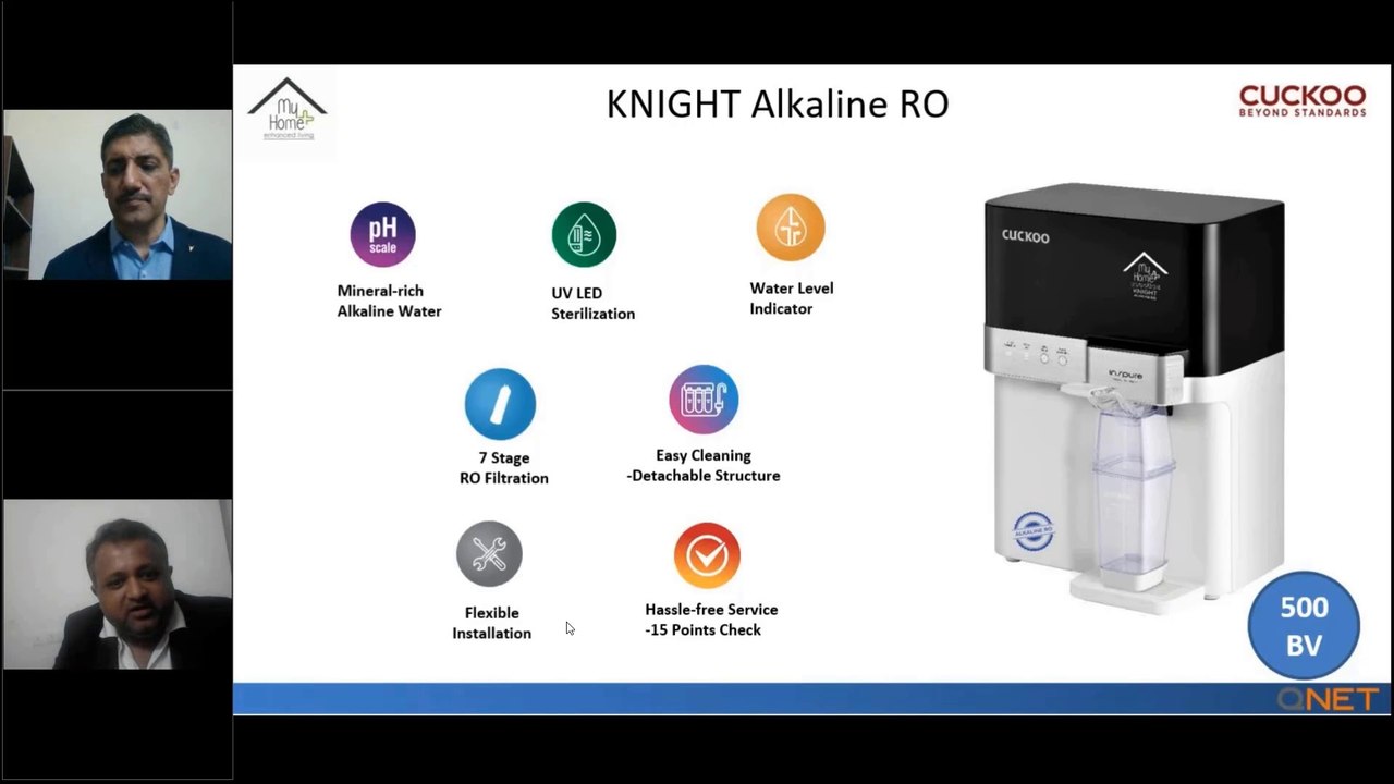 MyHomePlus CUCKOO Knight Alkaline RO Water Purifier