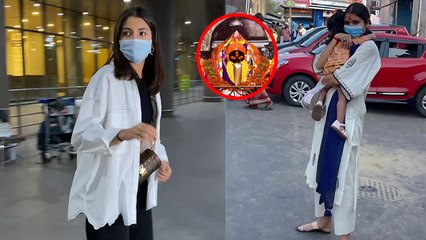 Anushka Sharma Daughter Vamika Kalighat Temple Darshan के बाद Airport Video Viral |*Entertainment