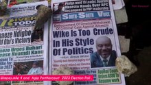 who are you voting for comes 2023 election asking Rivers state residence who they prefer as president  comes 2023