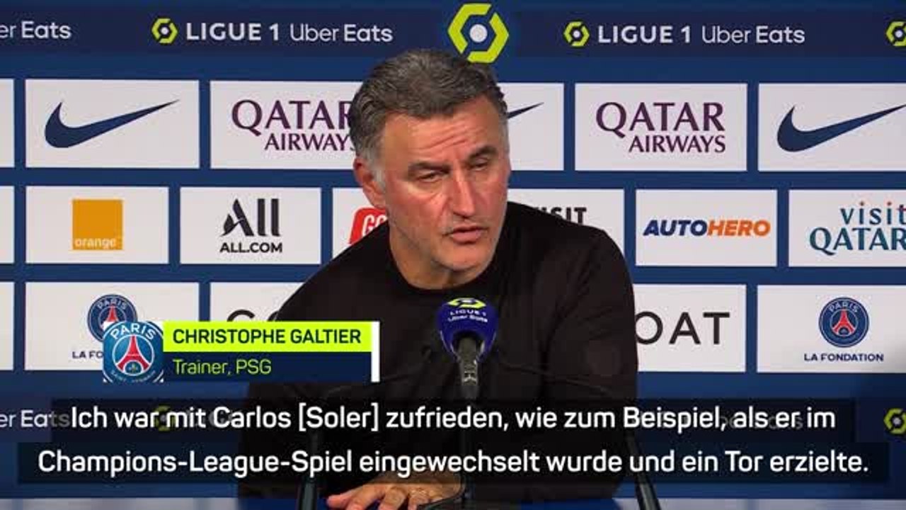 Galtier: "bin mit soler zufrieden"