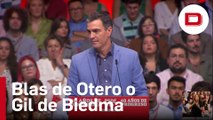 Otra metedura de pata de Sánchez: atribuye una frase de Gil de Biedma a Blas de Otero