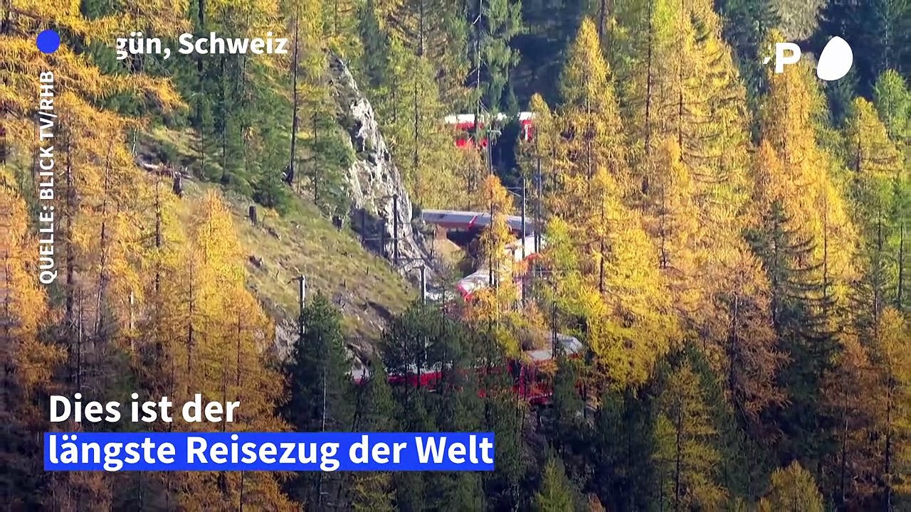 Längster Reisezug der Welt fährt durch die Schweiz