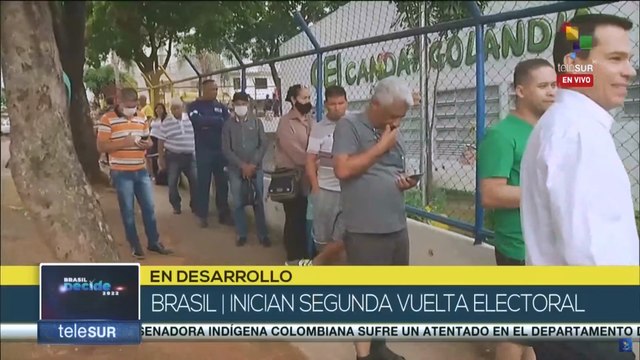 Colegios electorales abren en Brasil para acoger segunda vuelta de presidenciales
