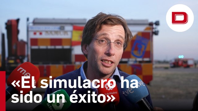 Almeida define como «extraordinario» el simulacro de emergencias en Cuatro Vientos
