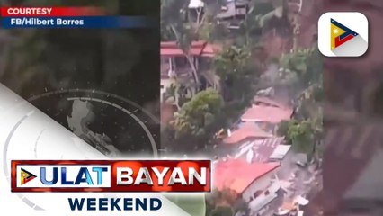 Landslide na tumabon sa 8 bahay sa Brgy. Busay, Cebu City, nakunan ng video