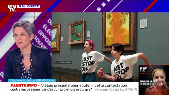 Sandrine Rousseau sur les actions contre les œuvres d'art: À force d'avoir des indignations sur la méthode, on ne se pose pas la question du fond