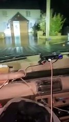 Driving in Deep Flood Water