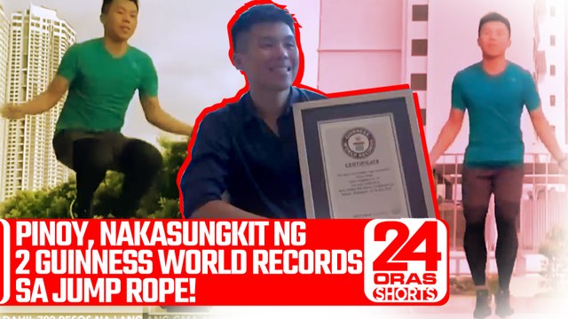 Pinoy, nakasungkit ng 2 Guinness World Records sa jump rope! | 24 Oras Shorts