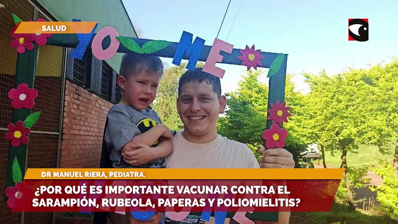 ¿Por qué es importante vacunar contra l sarampión, rubeola, paperas y poliomielitis?