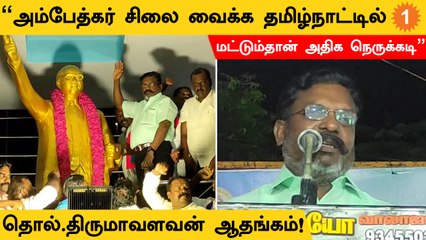 மற்ற தென் மாநிலங்களில் அம்பேத்கர் சிலை வைப்பதில் எந்த சிக்கலும் இருப்பதில்லை! - Thirumavalavan
