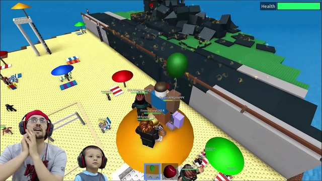 Let's Play ROBLOX #5- SAVE FAMILY OR PLAY GAMES- Natural Survival Disaster w_ FGTEEV Duddy & Chase