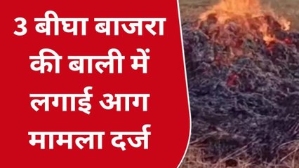 मुरैना: अनियंत्रित होकर 3 बीघा बाजरा में लगी भीषण आग, अज्ञात लोगों पर हुआ मामला दर्ज