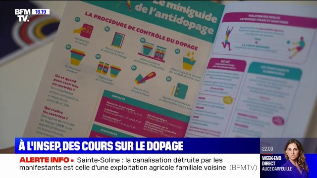 Les sportifs de l'INSEP sensibilisés au dopage
