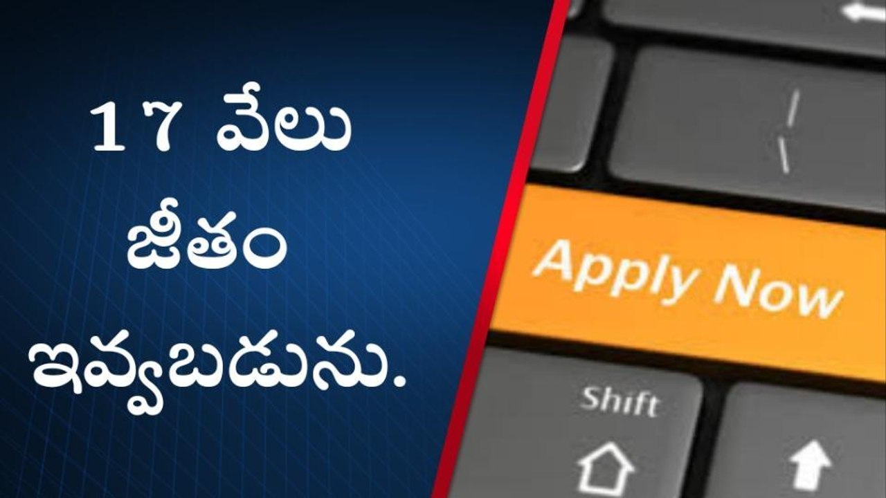 అల్లూరి జిల్లా: డిగ్రీ అర్హతతో రూ. 17 వేల జీతం