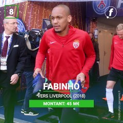 TOP 10: les meilleures ventes de l'AS Monaco