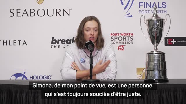 WTA - Swiatek sur le contrôle antidopage positif d'Halep : 'C'est décevant