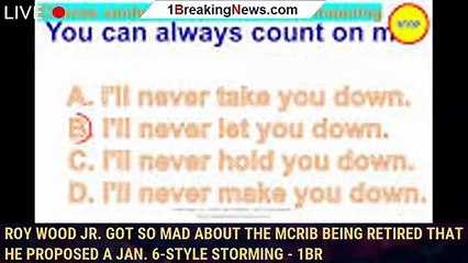 Roy Wood Jr. Got So Mad About The McRib Being Retired That He Proposed A Jan. 6-Style Storming - 1br