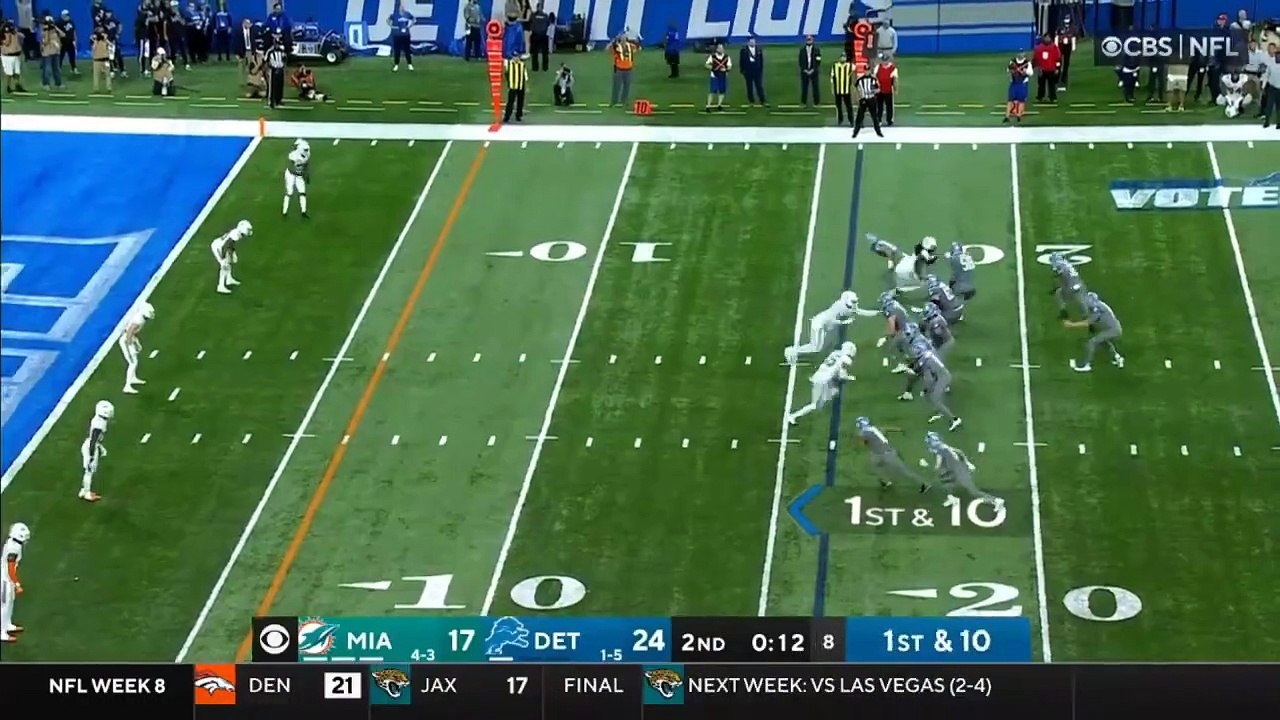 Miami Dolphins vs. Detroit Lions Full Highlights 3rd QTR _ NFL Week 8_ 2022