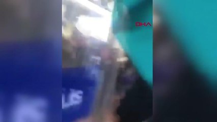 Adana Demirspor maçı öncesi misafir tribününde arbede