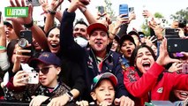 ¡Se armó la fiesta! Aficionados bailaron el 'Payaso de Rodeo' en el GP de México | VIDEO