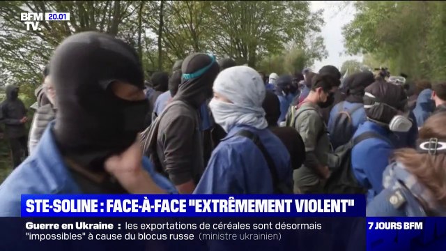 Sainte-Soline: des heurts et une canalisation sectionnée