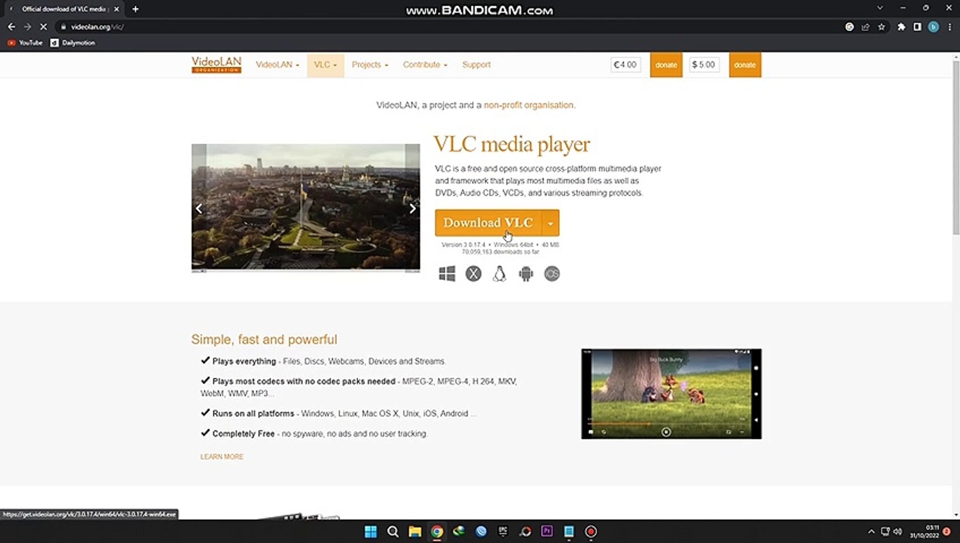 how to install VLC on windows