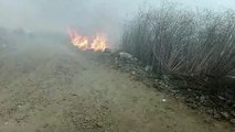 El fuego consume pastizales en faldas del Parque Tunari, en Cochabamba