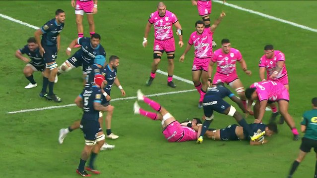 TOP 14 - Essai de Alexandre BECOGNEE (MHR) - Montpellier Hérault Rugby - Stade Français Paris - Saison 2022/2023