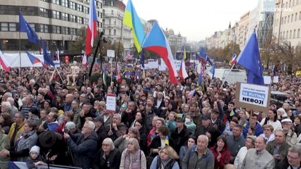 Жители Праги снова выразили солидарность с Украиной