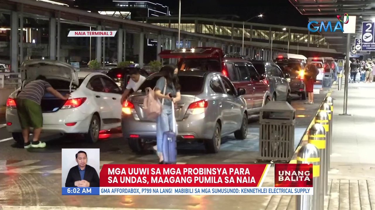 Mga uuwi sa mga probinsya para sa Undas, maagang pumila sa NAIA | UB