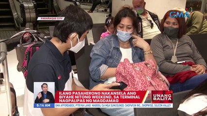 Ilang pasaherong nakansela ang biyahe nitong weekend, sa terminal nagpalipas ng magdamag | UB